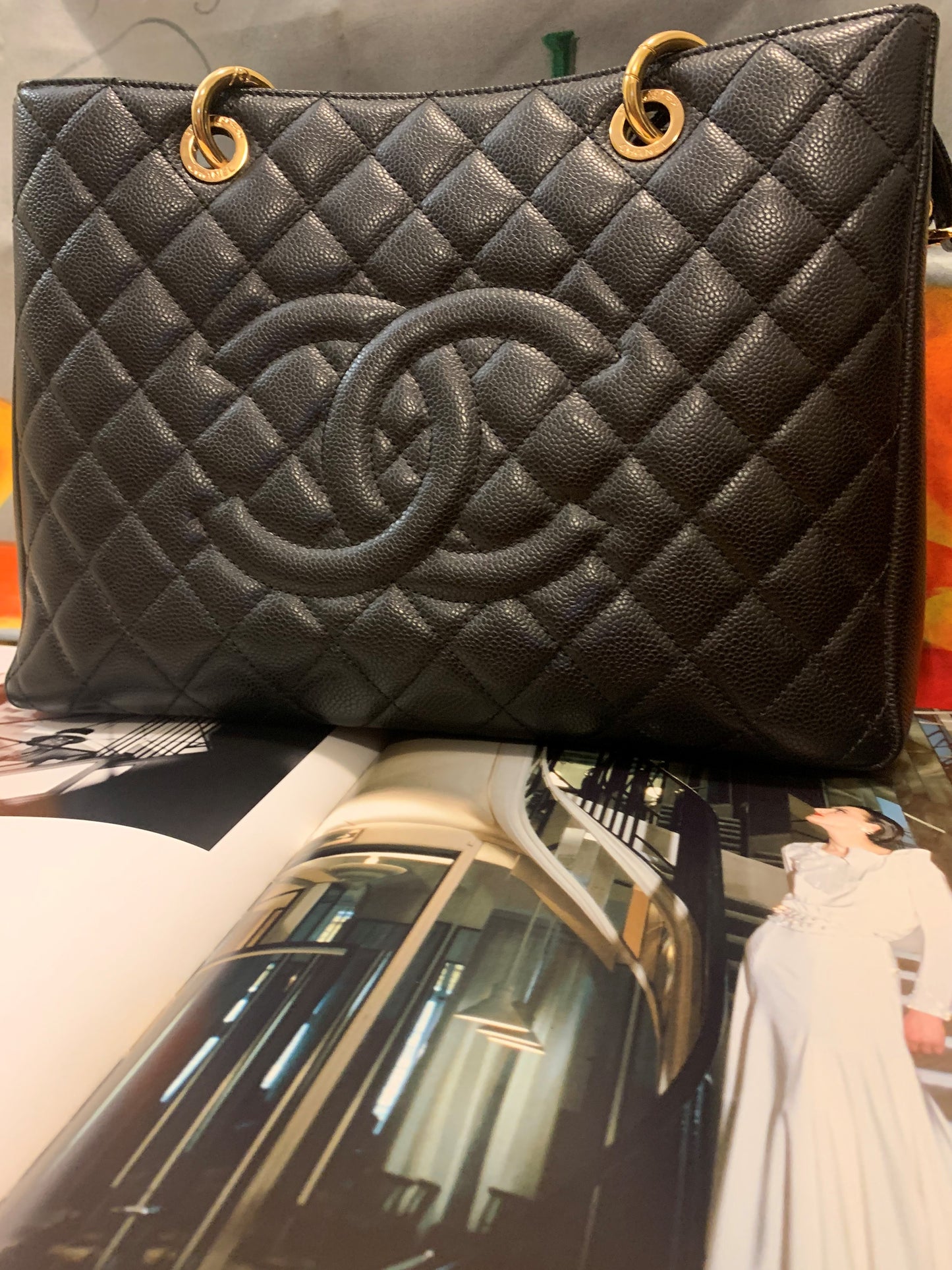 Chanel Grand Shopping Tote ( GST ) Caviar leather