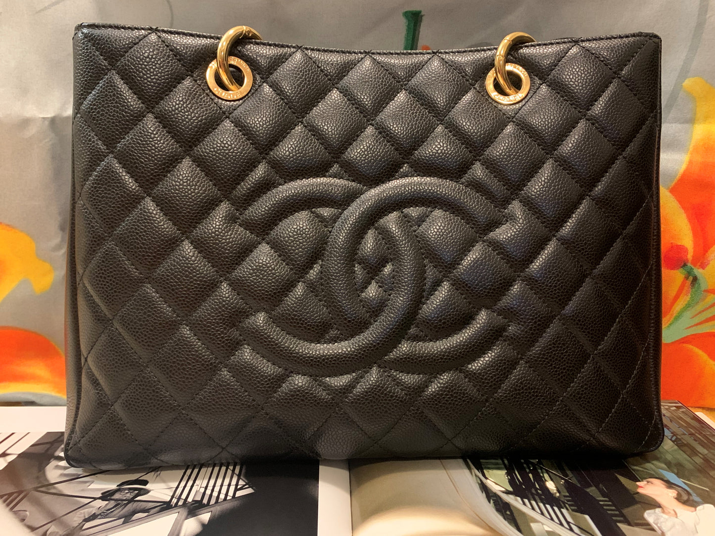 Chanel Grand Shopping Tote ( GST ) Caviar leather