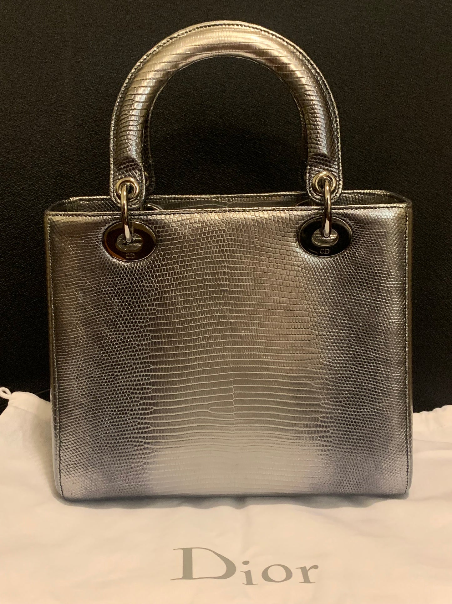 Medium Lady Dior Bag Exotic Lizard Skin