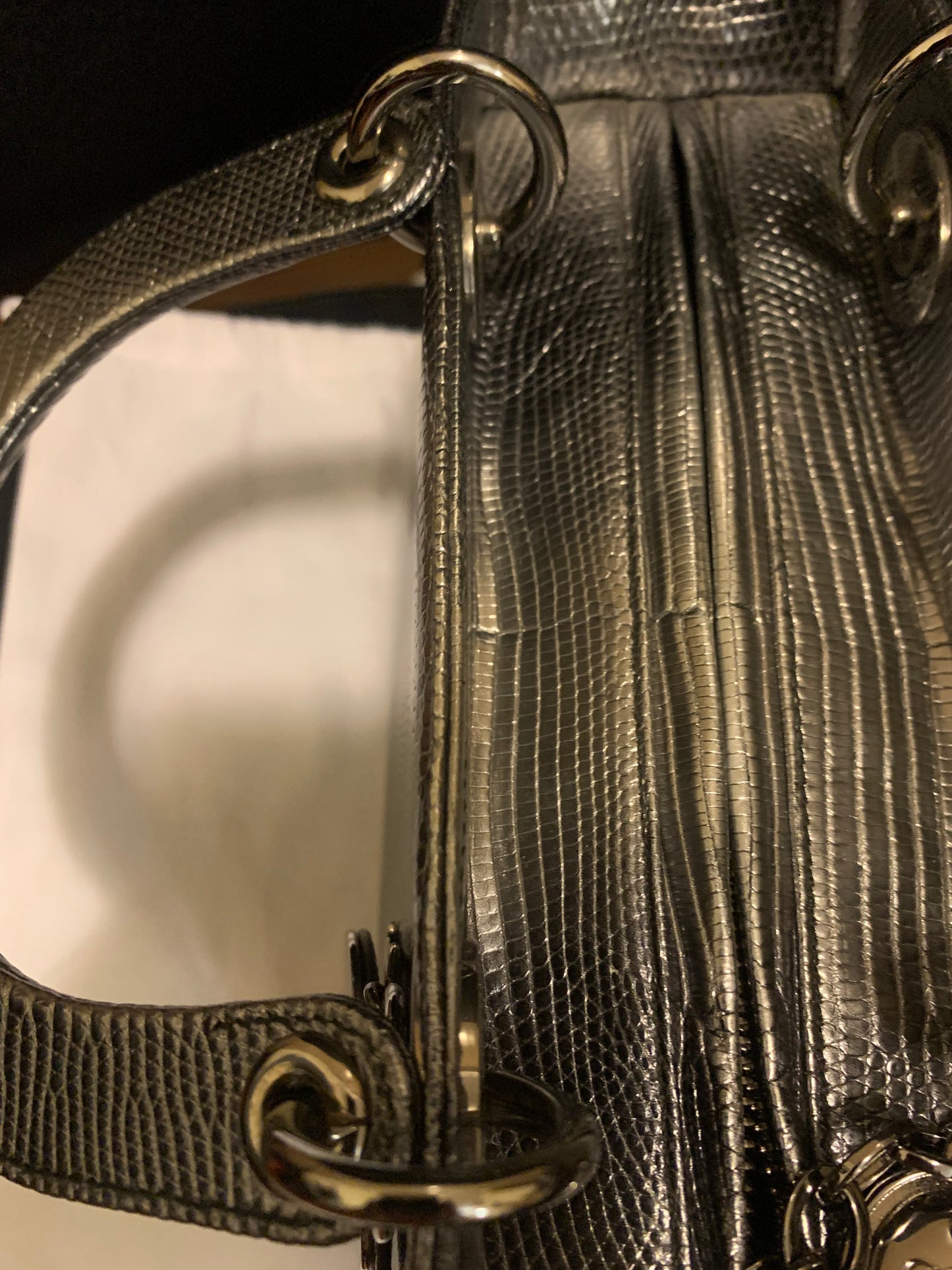 Medium Lady Dior Bag Exotic Lizard Skin