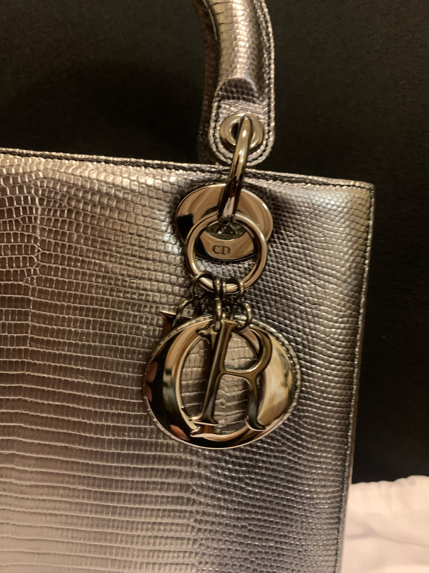 Medium Lady Dior Bag Exotic Lizard Skin