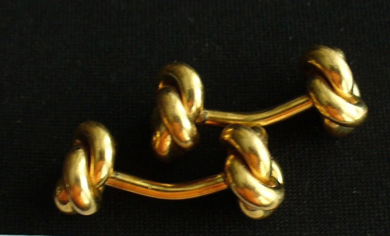 14K Yellow Gold Loveknots Cufflinks