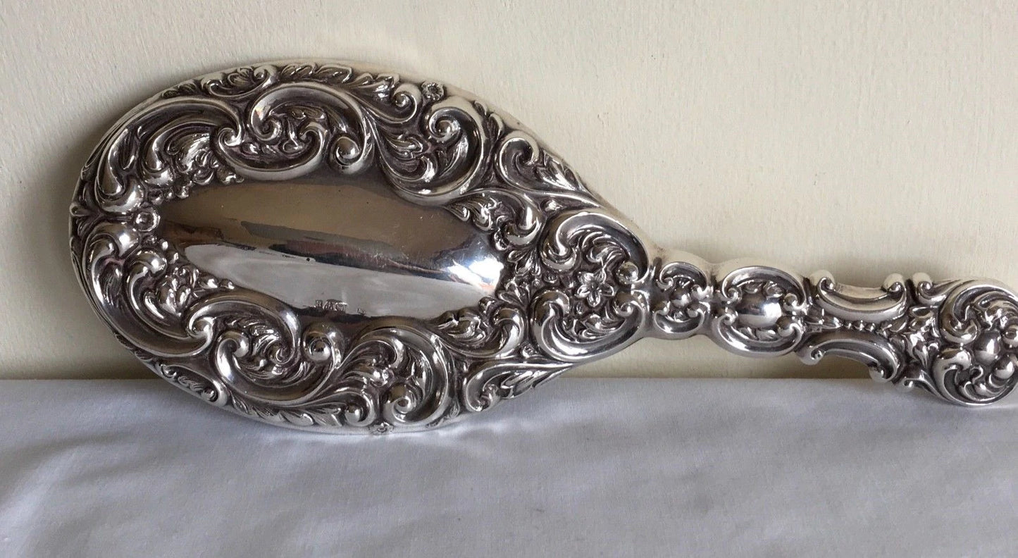 Antique Chester William Neale Hallmarked Sterling Solid Silver Mirror - Victorian