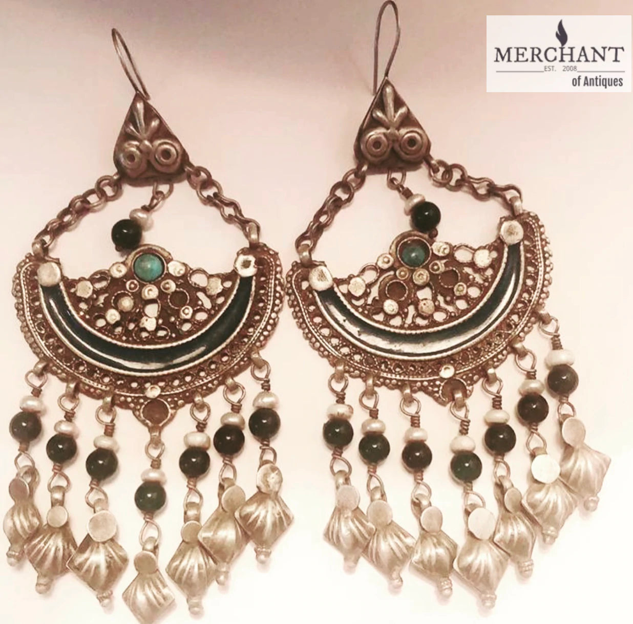 Antique Silver Earrings