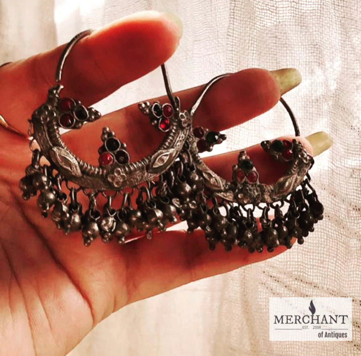 Antique Silver Earrings