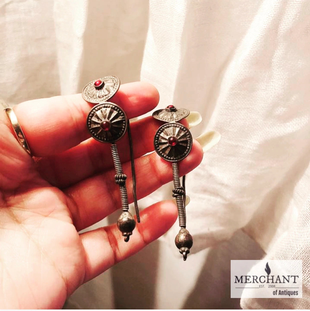 Antique Silver Earrings