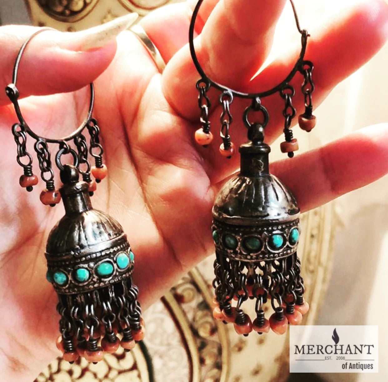 Antique Silver Earrings