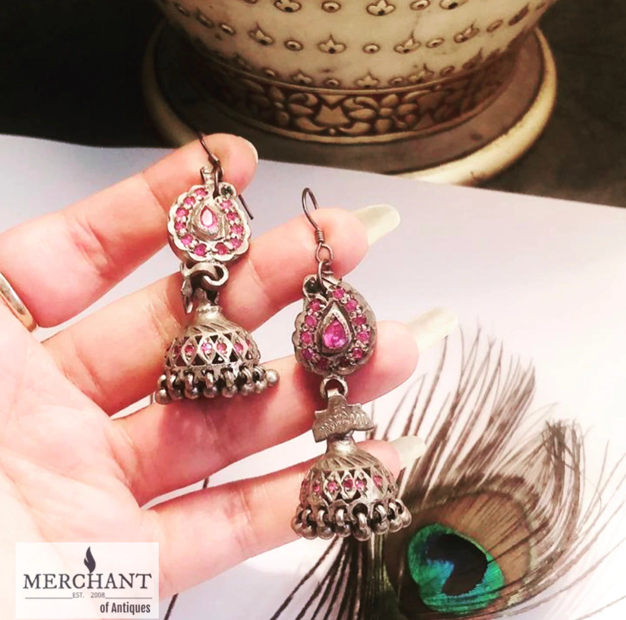 Antique Silver Earrings