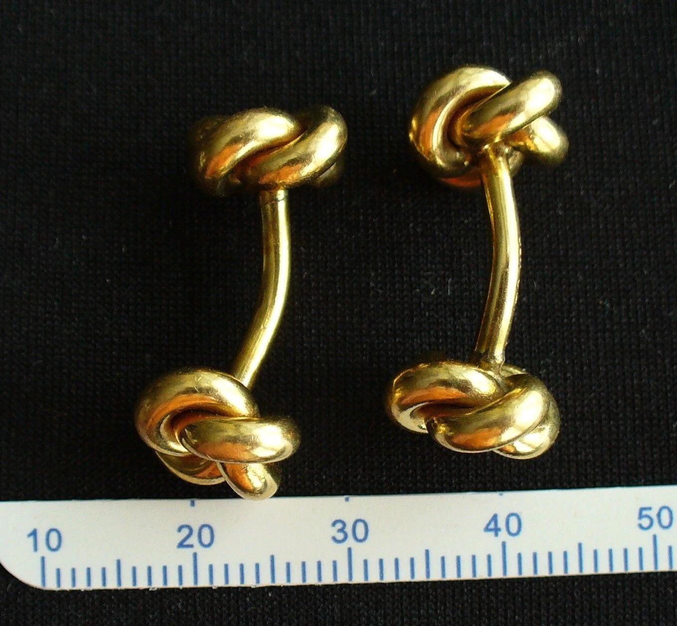 14K Yellow Gold Loveknots Cufflinks