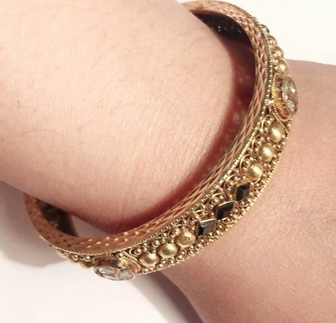 Indian Bridal Jewelry / Temple Jewelry Gold Bangle