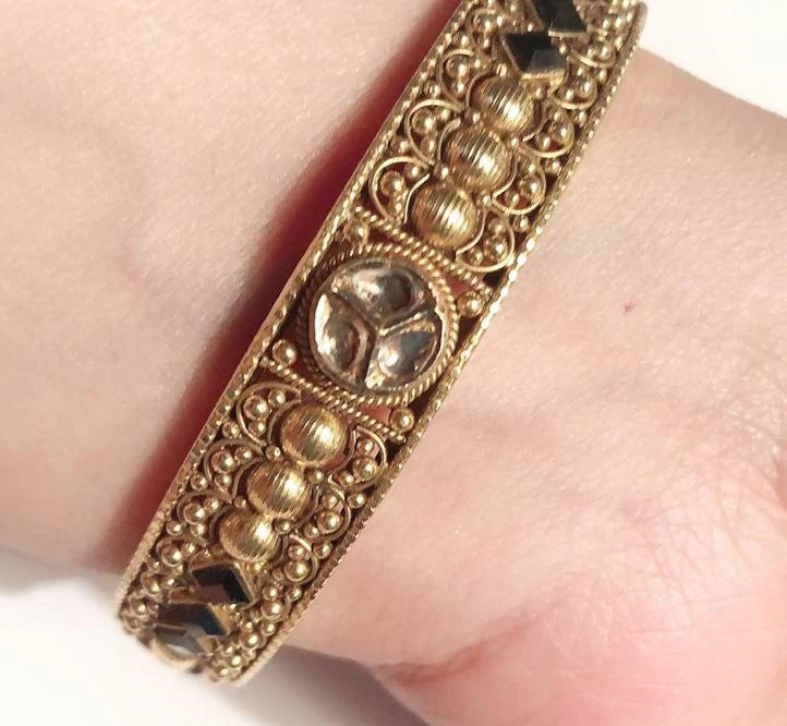 Indian Bridal Jewelry / Temple Jewelry Gold Bangle