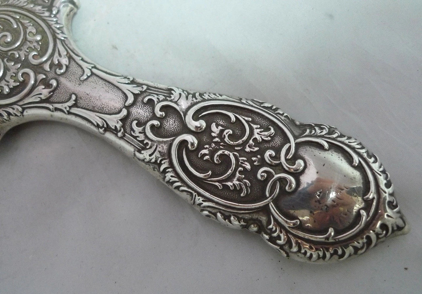 Antique Silver Hand Mirror William Huttons Birmingham 1904