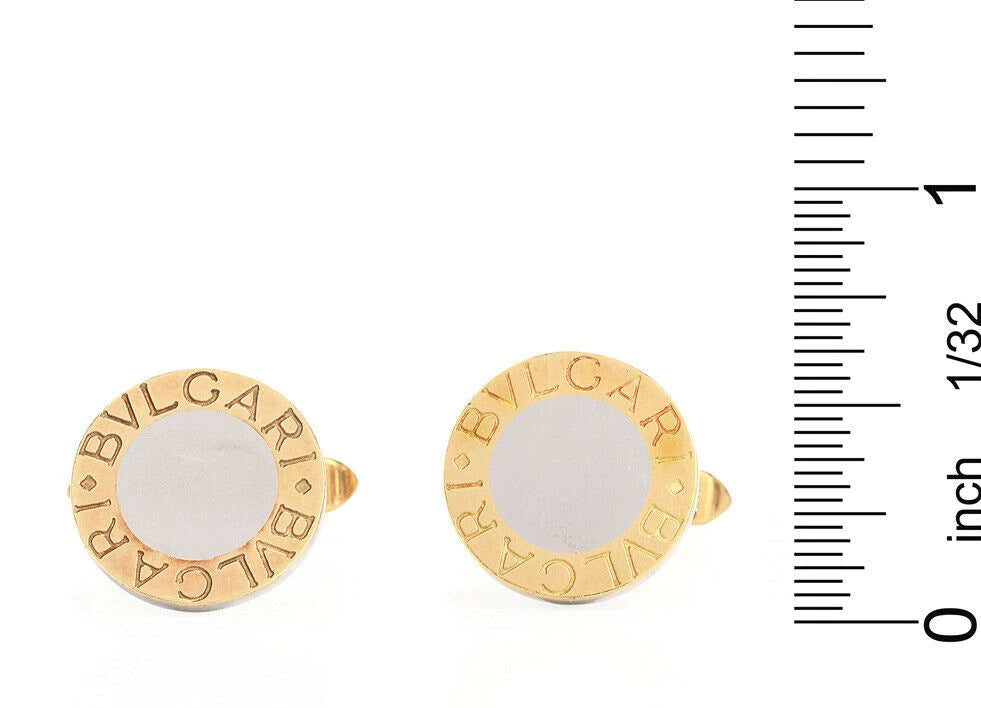 Bvlgari 18K gold Round Cufflinks