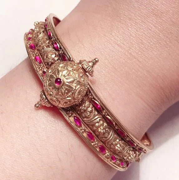 Indian Bridal Jewelry / Temple Jewelry Gold Bangle