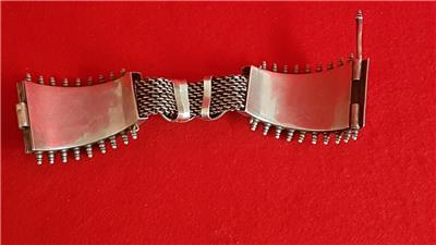 1930's Art Deco H/made Persian Asia Minor Sterling Silver Bracelet