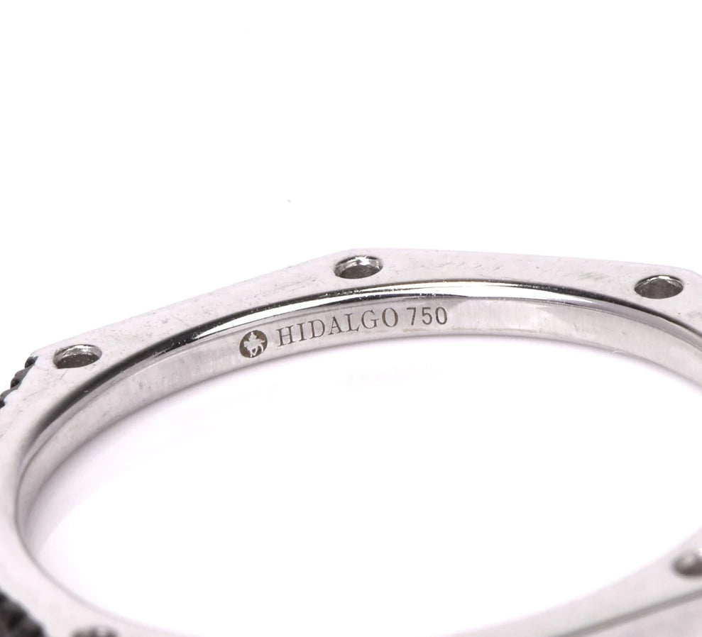 Hidalgo Black Diamond 18K White Gold Band Ring