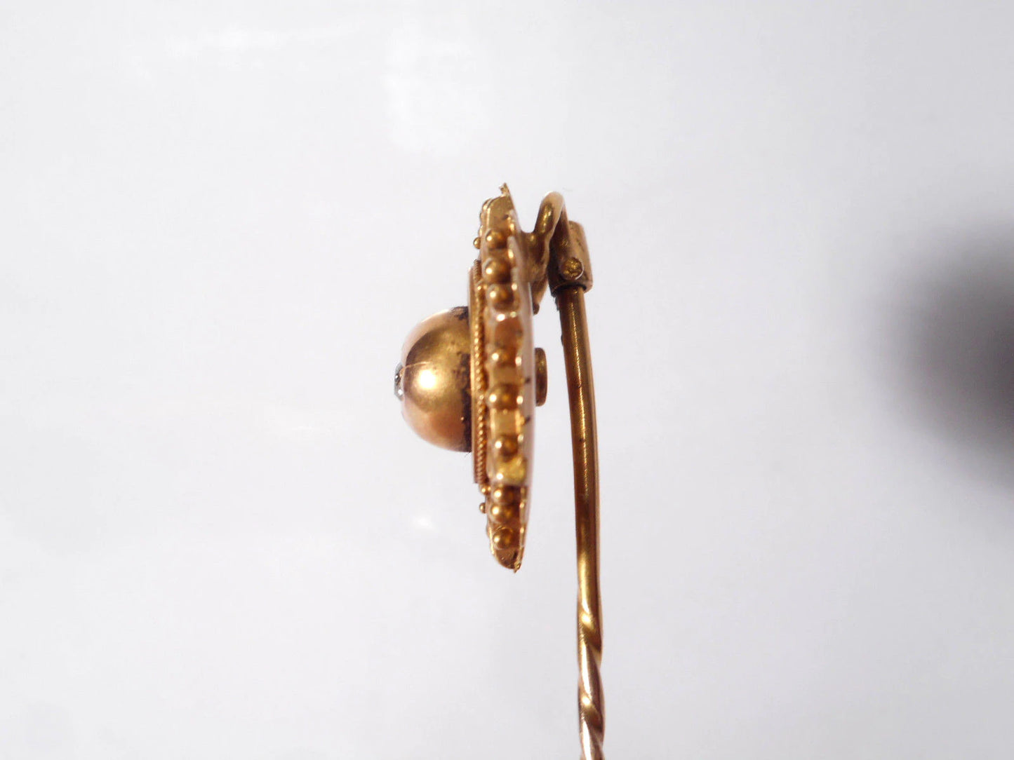 Victorian 15ct Gold Diamond Stickpin