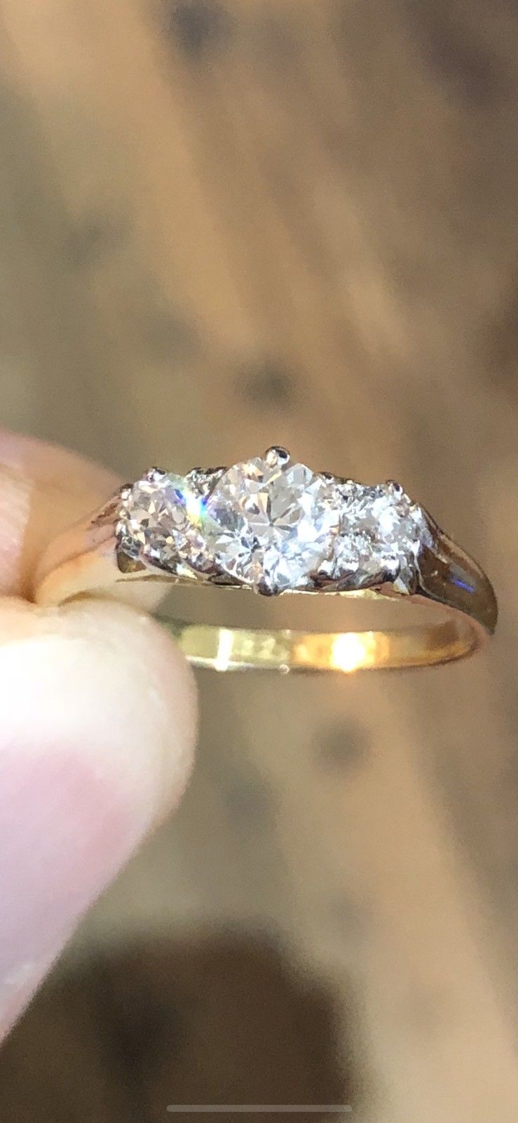 Antique Diamond Ring in 18CT Yellow Gold