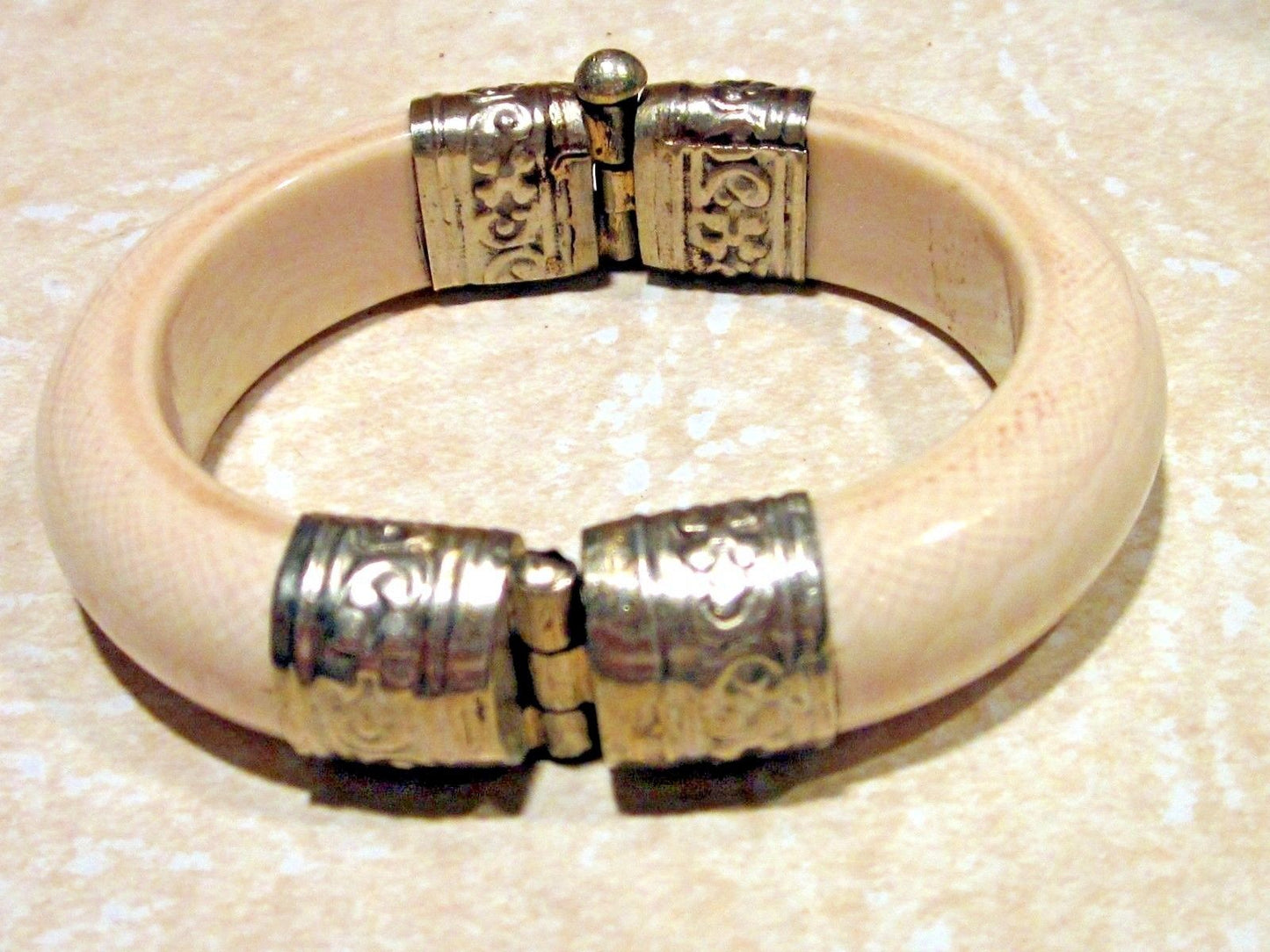 Antique bangle Bracelet Bone Indian Wedding Bridal Ceremonial Ivory Color