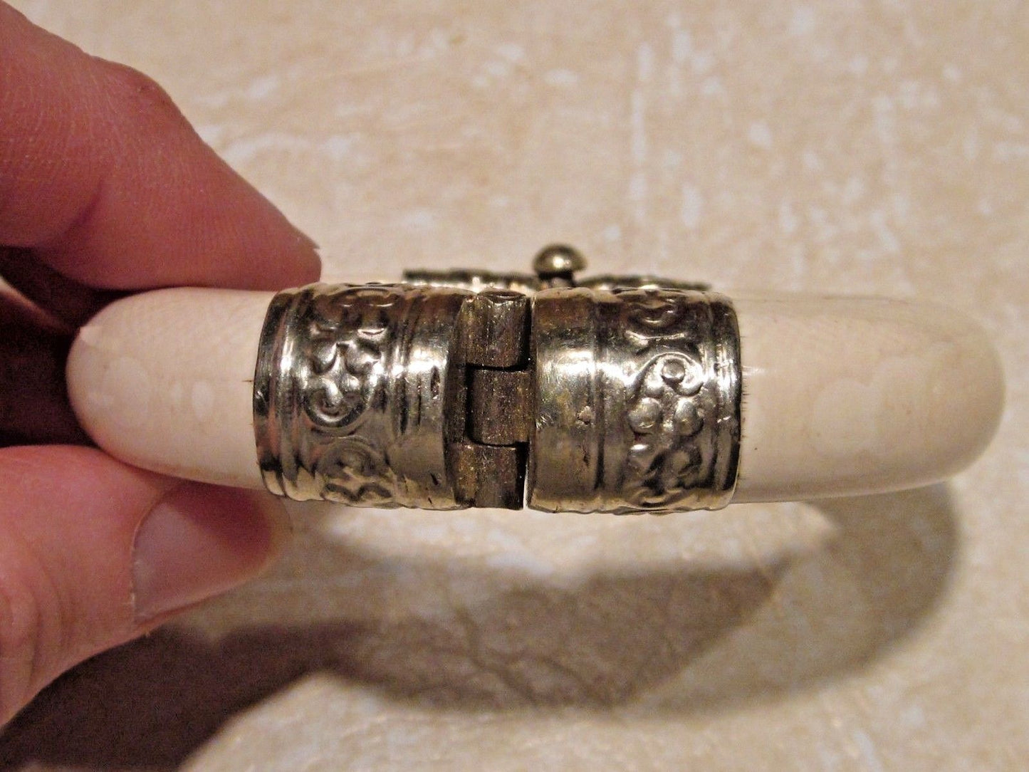 Antique bangle Bracelet Bone Indian Wedding Bridal Ceremonial Ivory Color